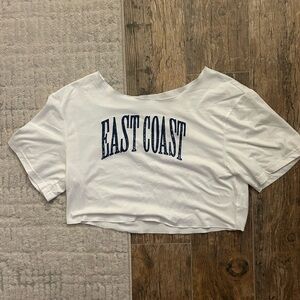 White East Coast Women's Crop Top